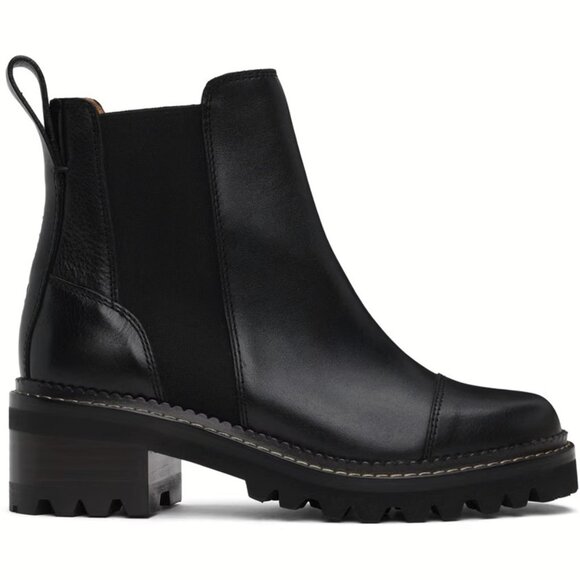 NEW See By Chloe - Size EU 41 (US 10-10.5), Women's Mallory Chelsea Boots, Black - Picture 1 of 4
